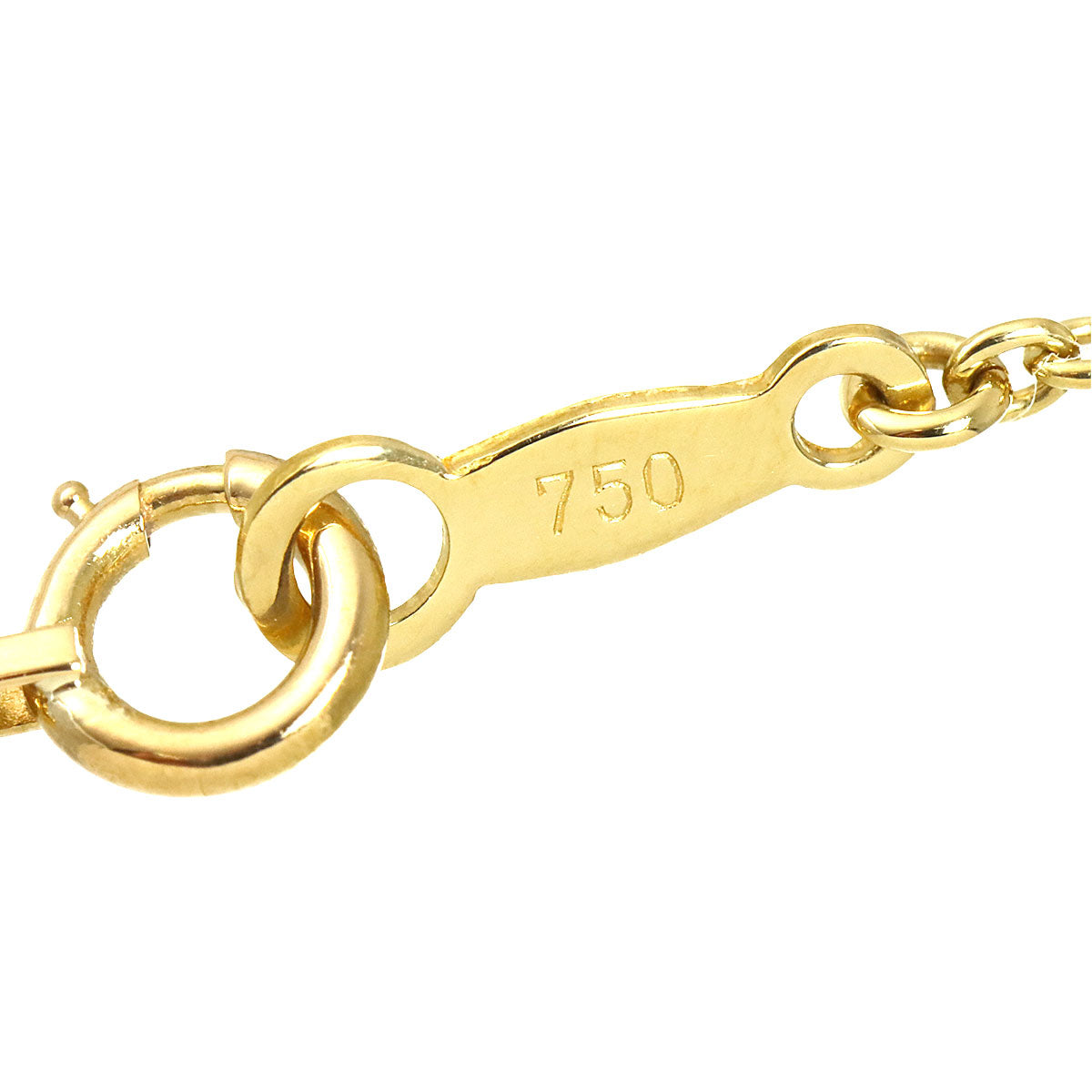 Diamond Necklace 18K Yellow Gold 750
