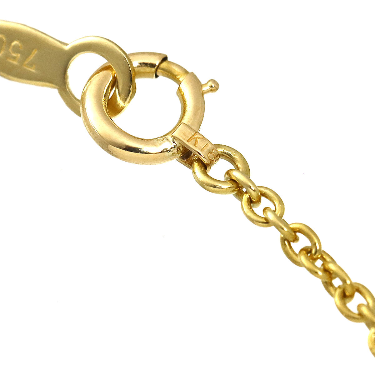 Diamond Necklace 18K Yellow Gold 750