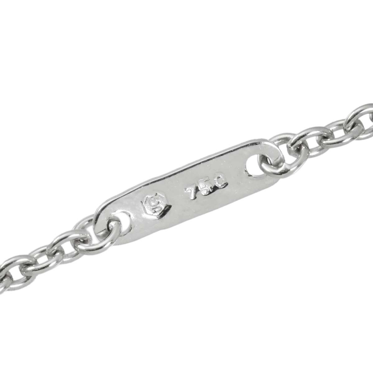 Diamond Angel motif Necklace 18K WG 750
