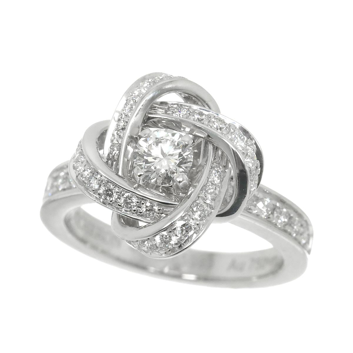 Pivoine Diamond Ring 18K WG 750 Size46 3.75(US)