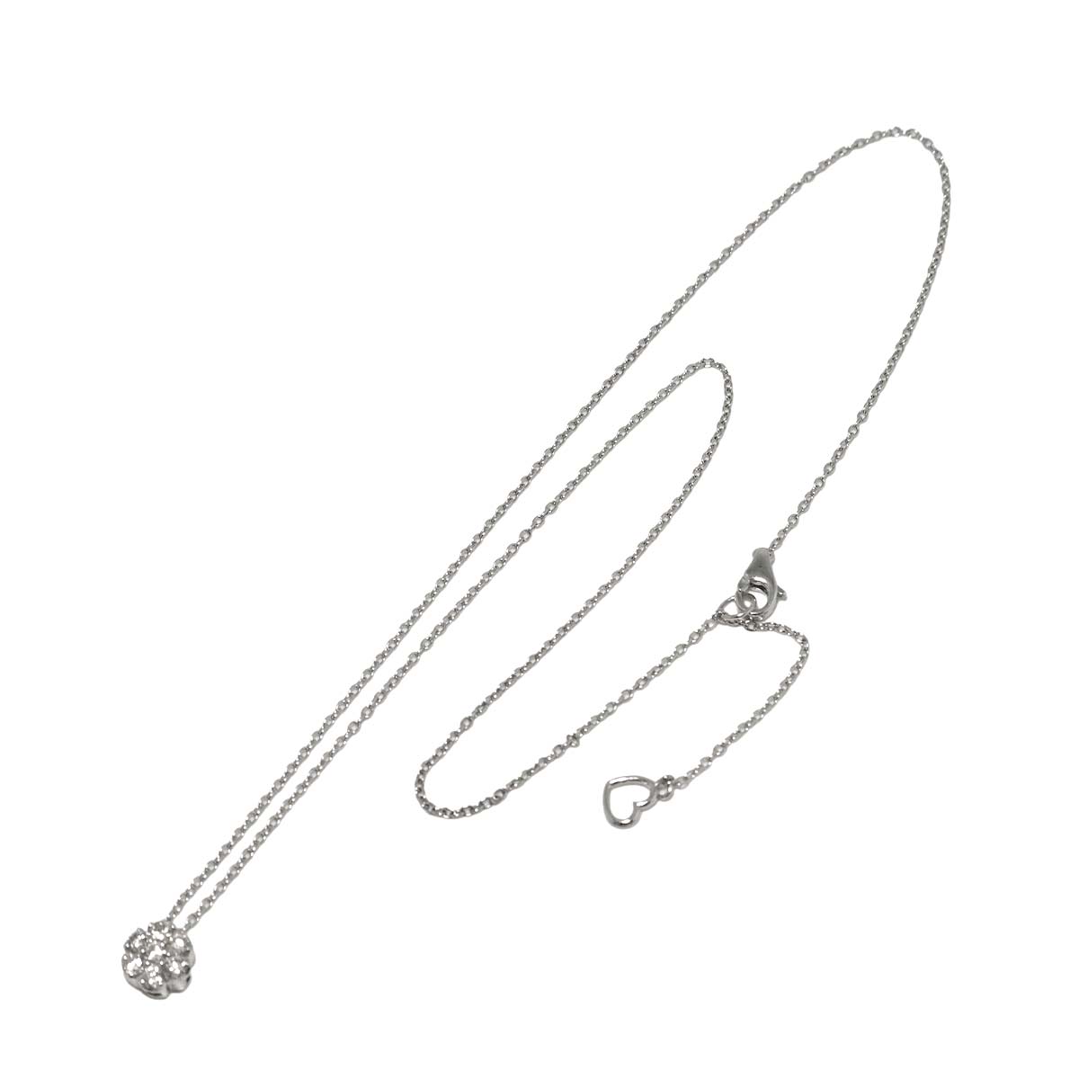 Diamond 0.26ct Necklace 18K White Gold 750