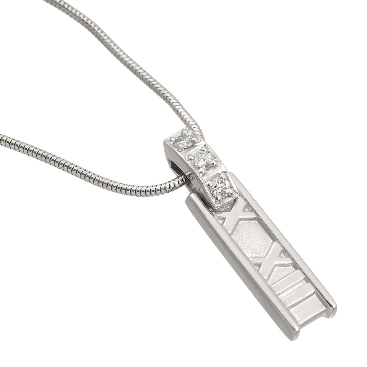 Atlas Diamond Necklace 18K White Gold 750