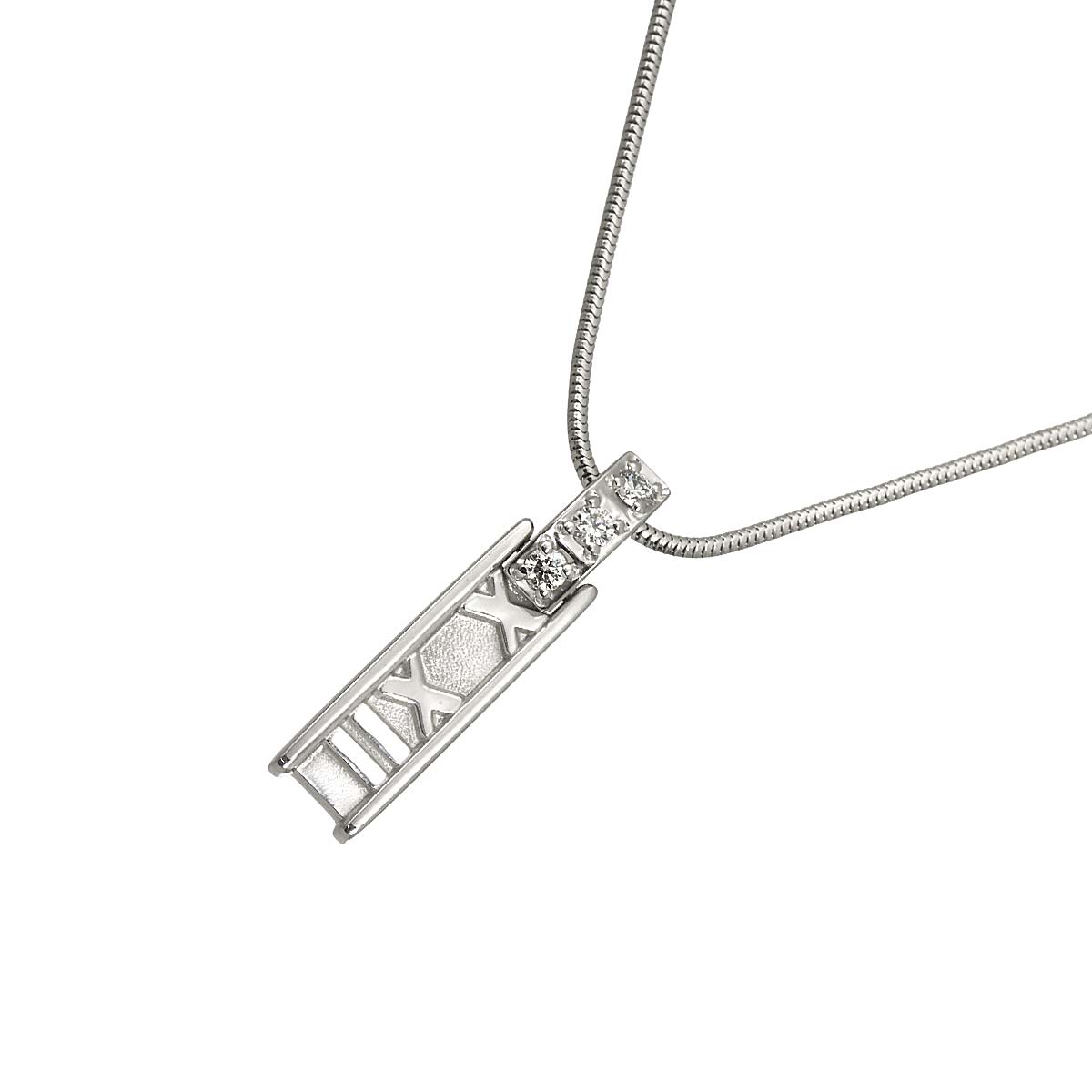 Atlas Diamond Necklace 18K White Gold 750