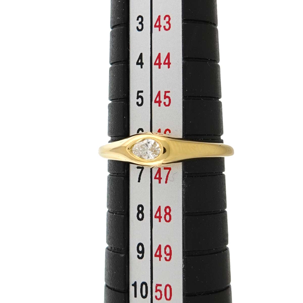 Diamond 1P Ring 18K Yellow Gold 750 Size3.75-4(US)