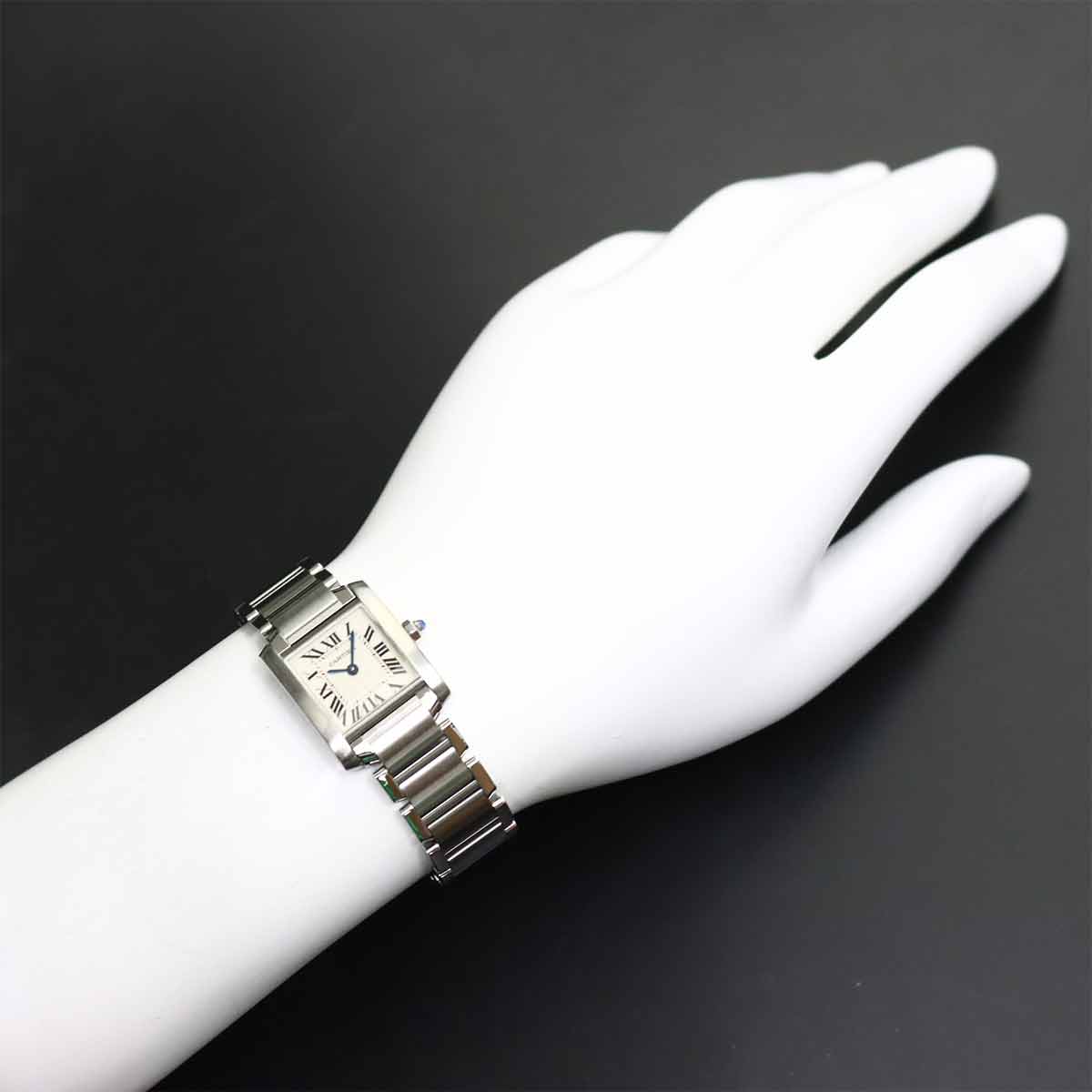 Tank Francaise SM W51008Q3 Quartz Cream Dial Ladies Watch