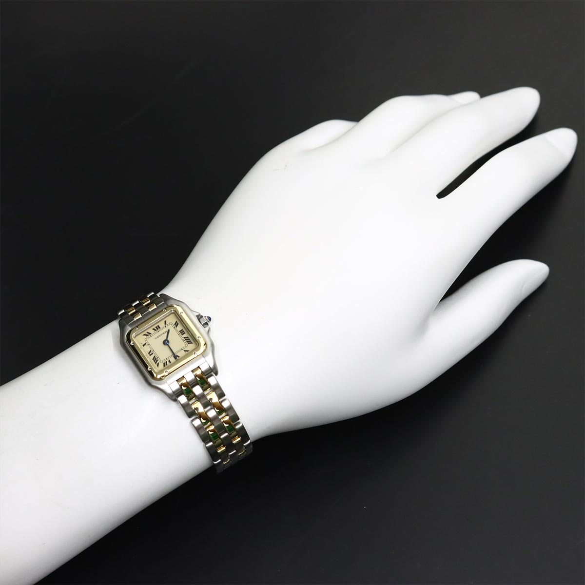 Panthere Two Row SM 84083242 Quartz Cream Dial YG