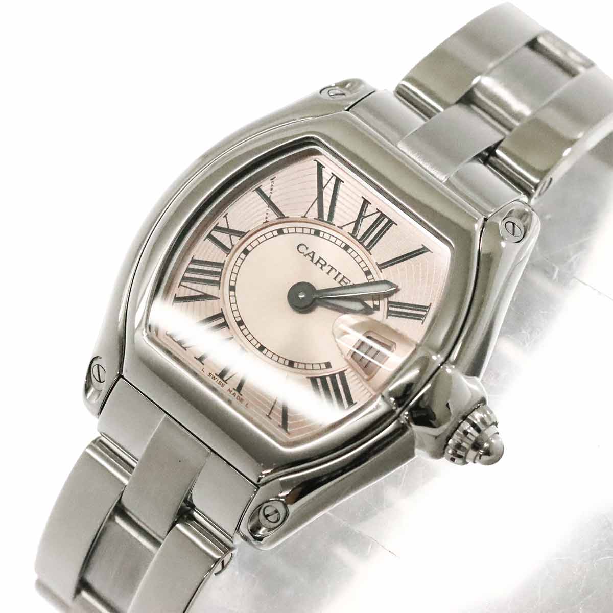 Roadster W62017V3 Date Quartz Pink Dial Ladies Watch