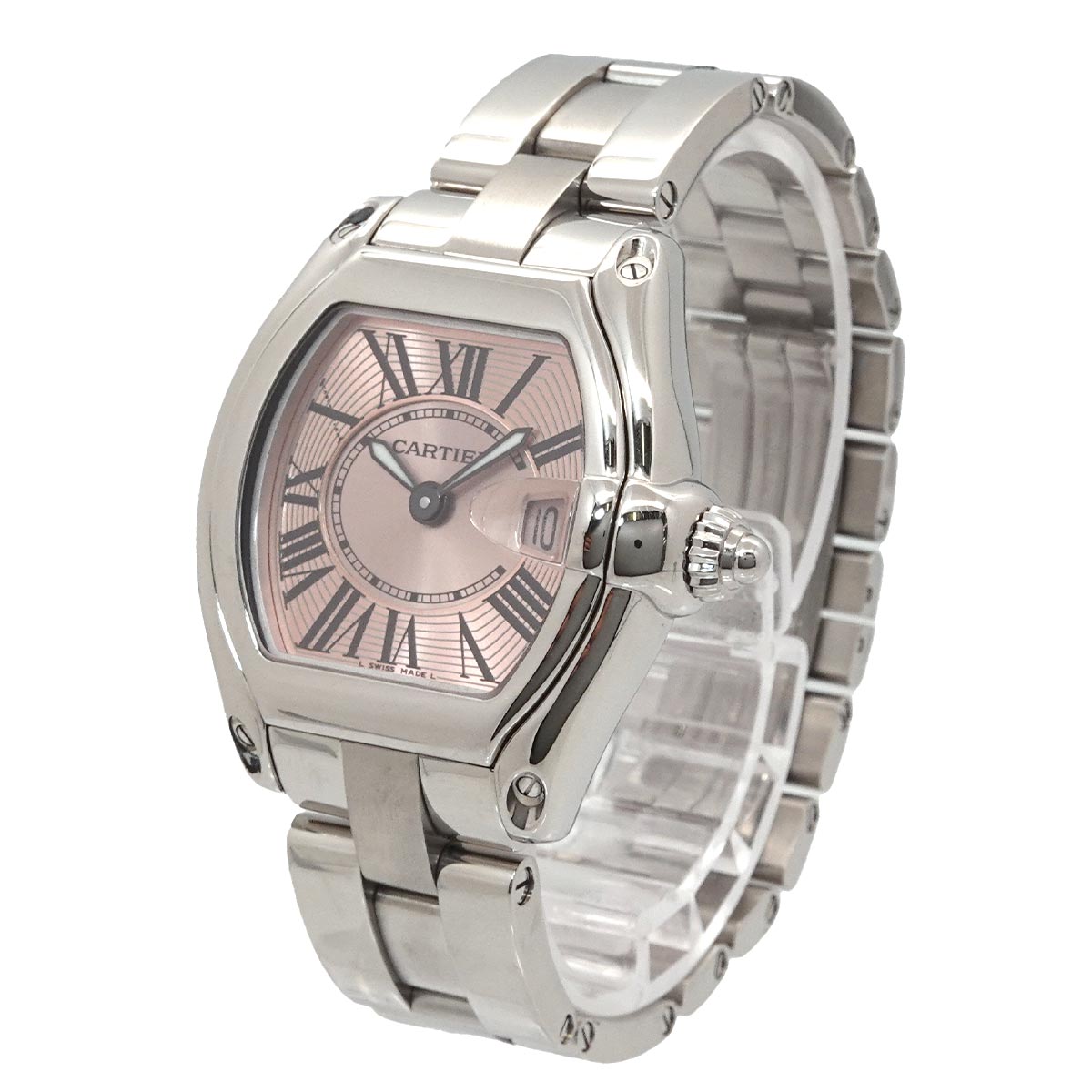 Roadster W62017V3 Date Quartz Pink Dial Ladies Watch