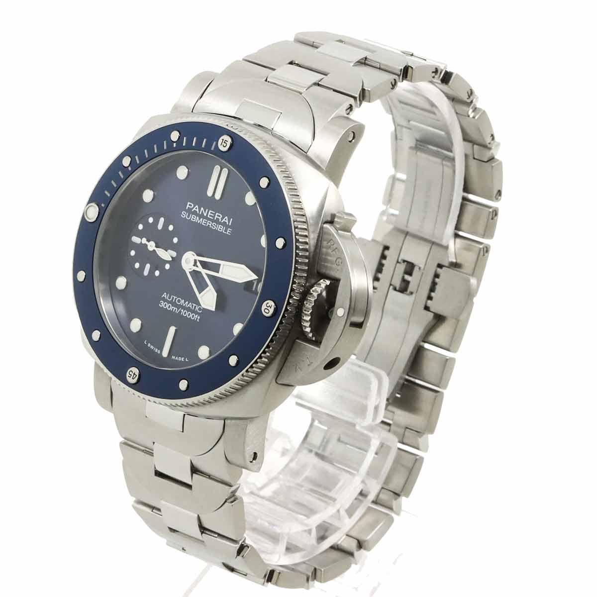 Submersible Blue Notte PAM02068 Date Blue Dial Mens Watch