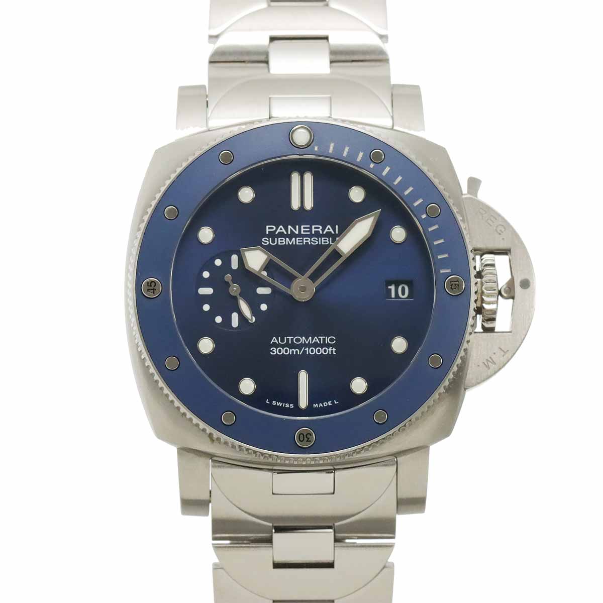 Submersible Blue Notte PAM02068 Date Blue Dial Mens Watch