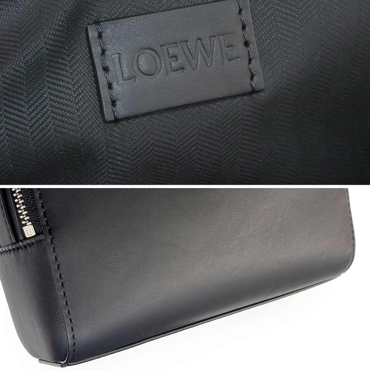 Mini Crossbody Camera Bag Hand Shoulder Bag Leather Black Anagram