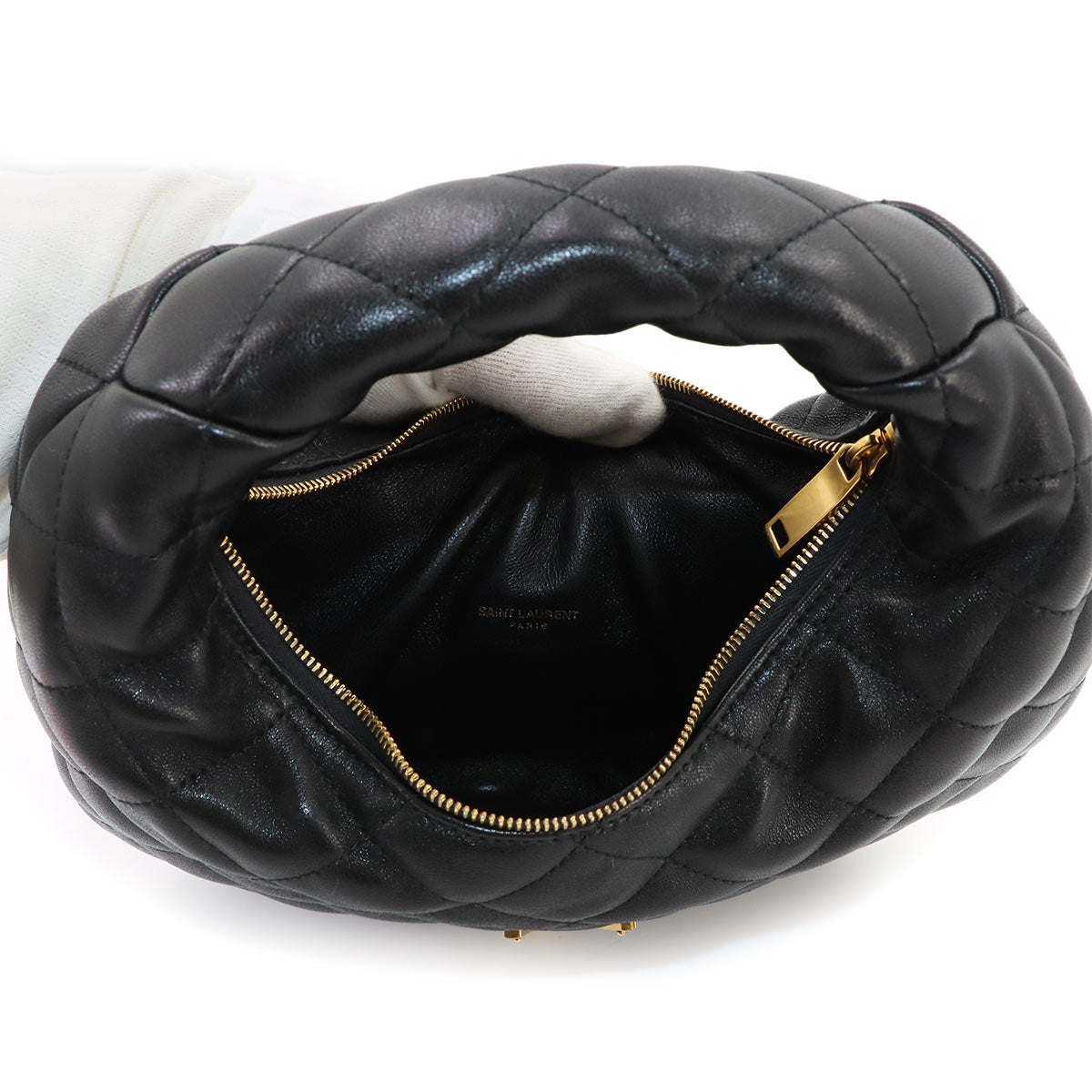 ICARINO Hand Bag Leather Black 851689 Purse