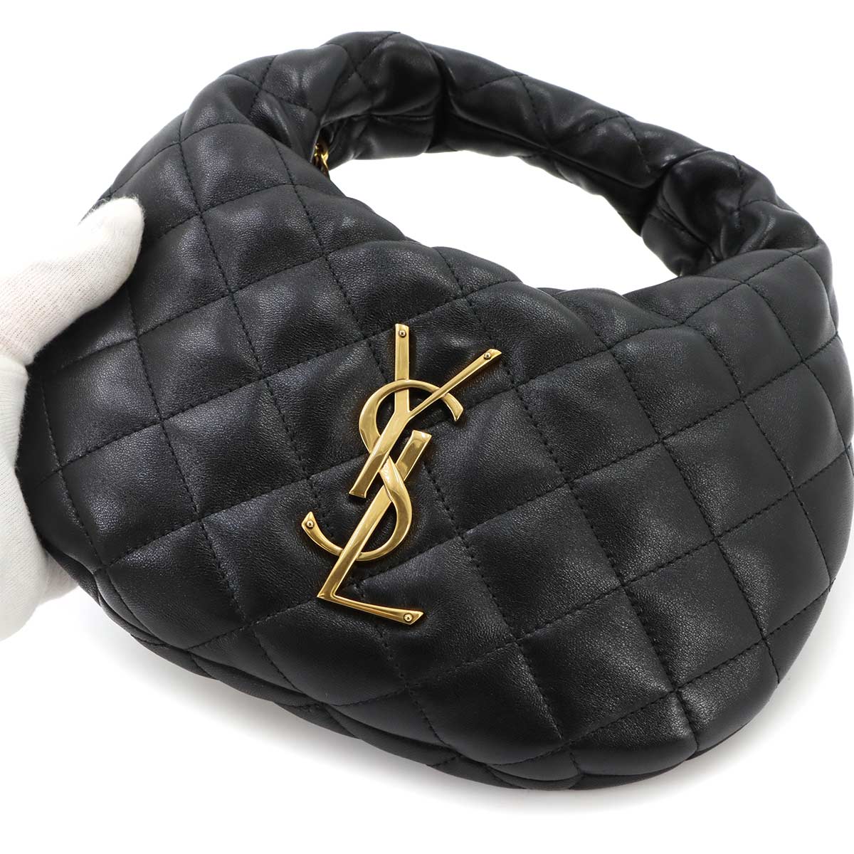 ICARINO Hand Bag Leather Black 851689 Purse