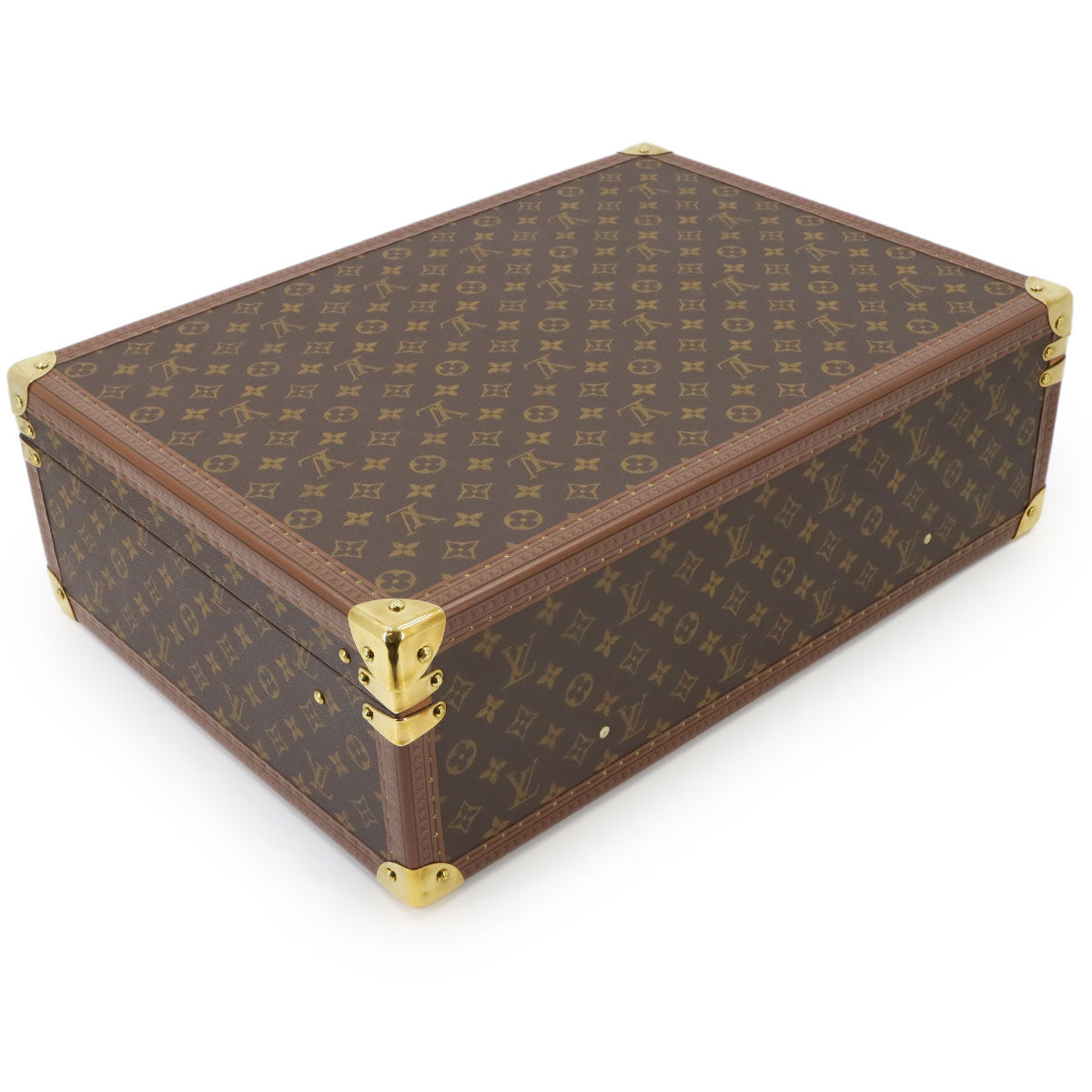 LOUIS VUITTON Monogram Bilstein 55 Trunk Case Luggage Travel M21327