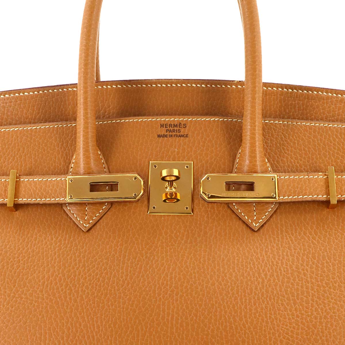 Birkin 35 Ardennes Natural Hand Bag Brown Purse