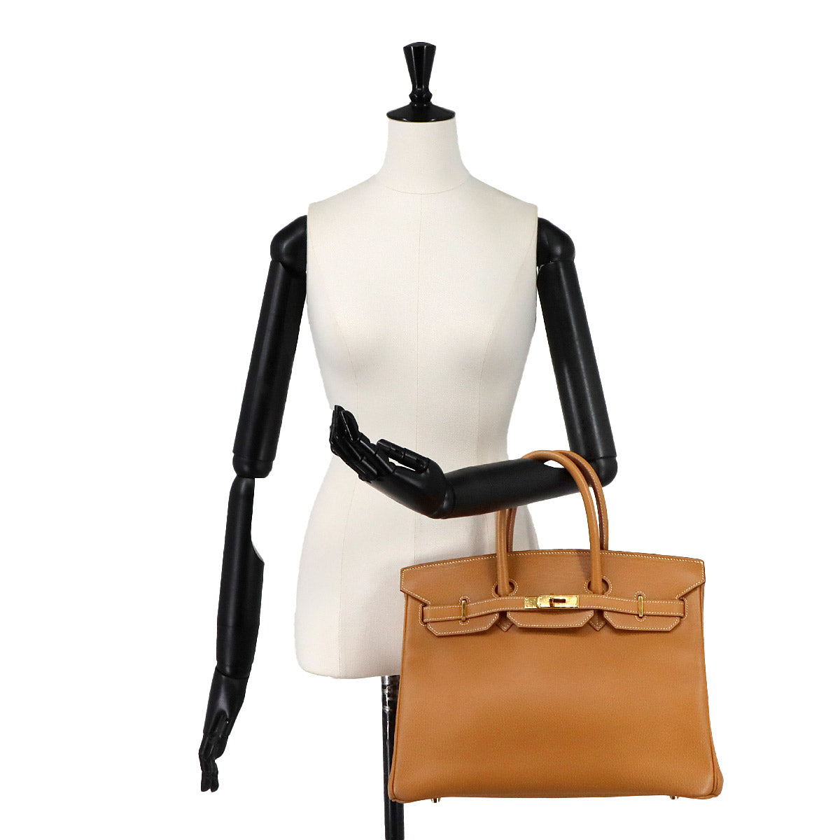 Birkin 35 Ardennes Natural Hand Bag Brown Purse
