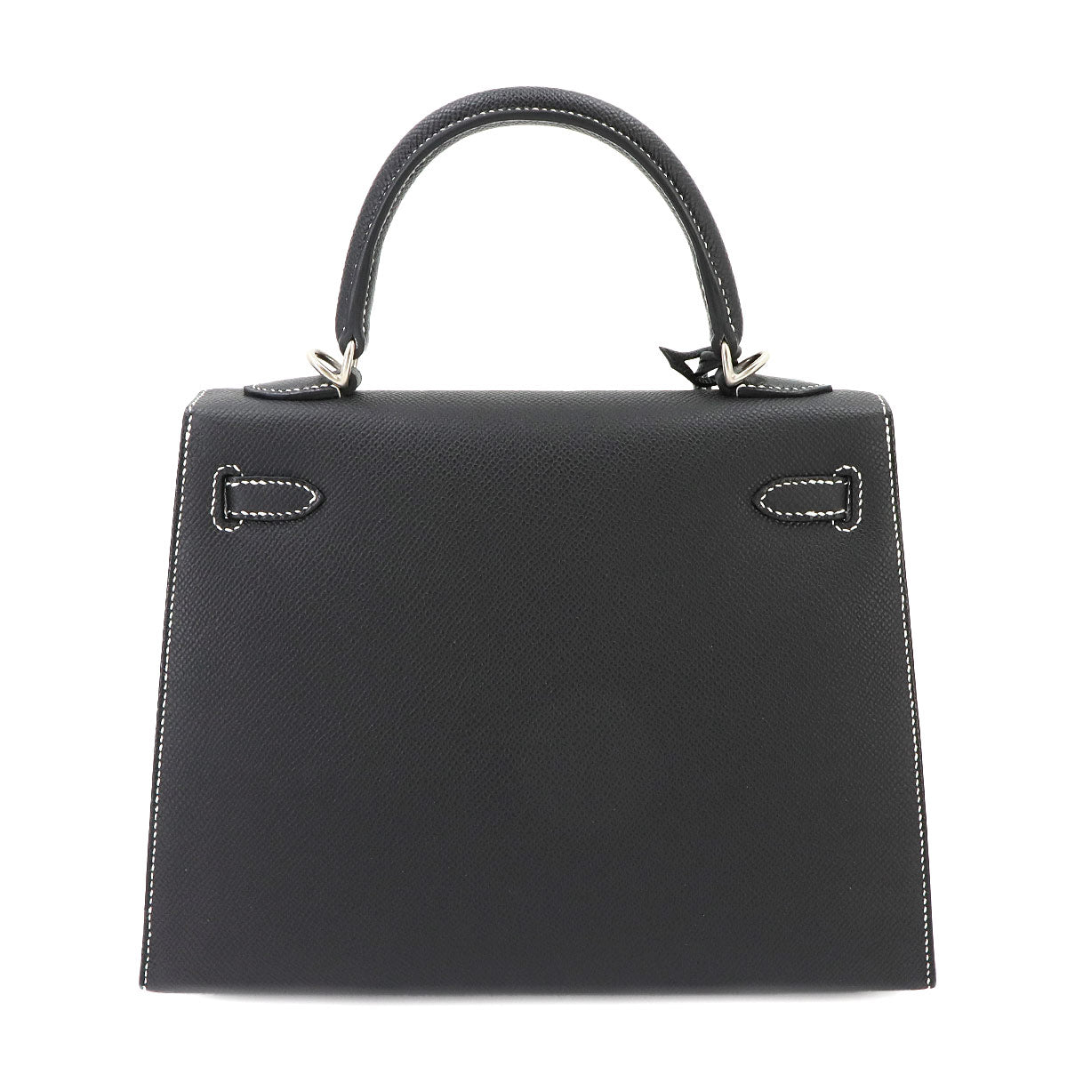 Kelly 25 Hand Shoulder Bag Veau Epsom Black Craie