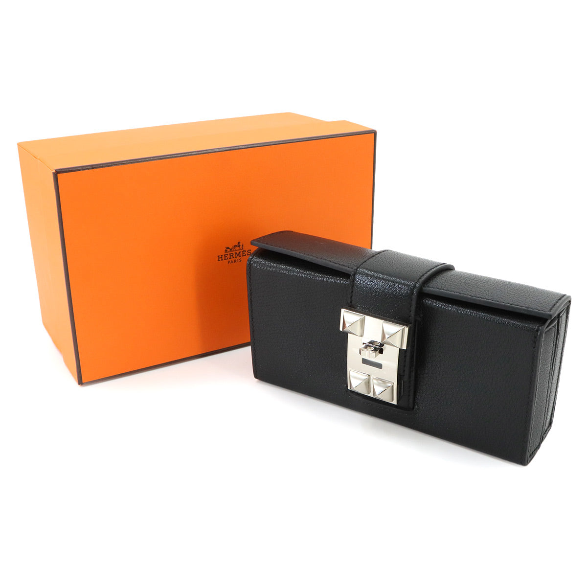 Neo Medor Clutch Bag Chevre Chamkila Black Purse