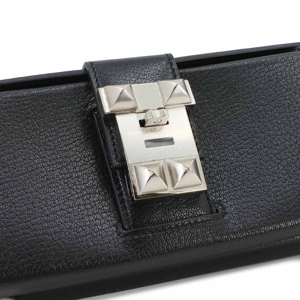Neo Medor Clutch Bag Chevre Chamkila Black Purse