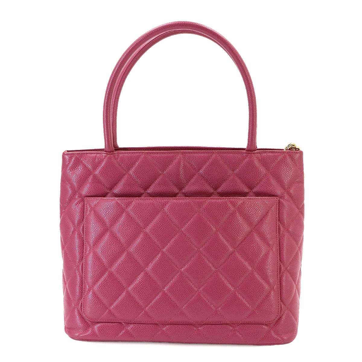 Medallion Tote Bag Leather Pink A01804 Coco Logos