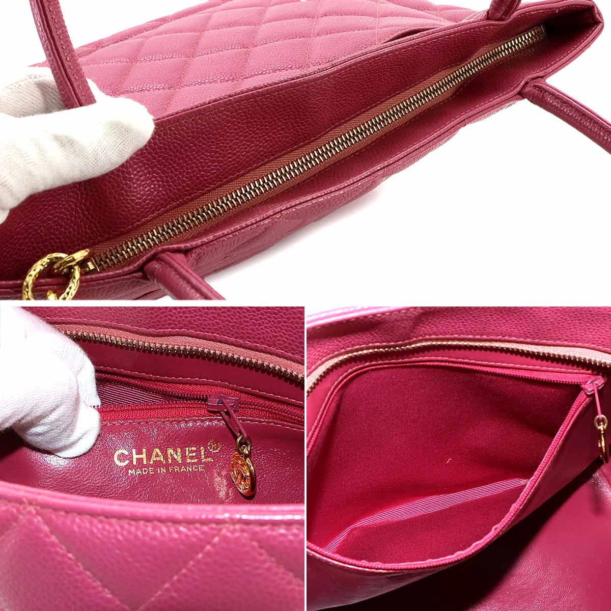 Medallion Tote Bag Leather Pink A01804 Coco Logos