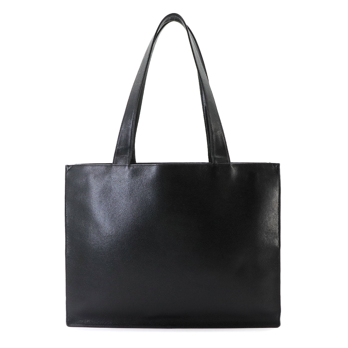 Tote Bag Leather Black Coco Logos Purse