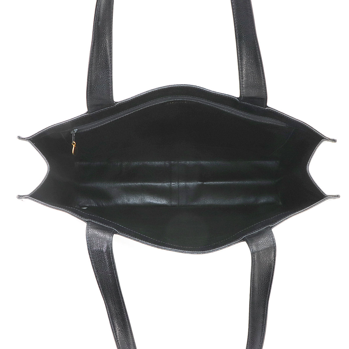 Tote Bag Leather Black Coco Logos Purse