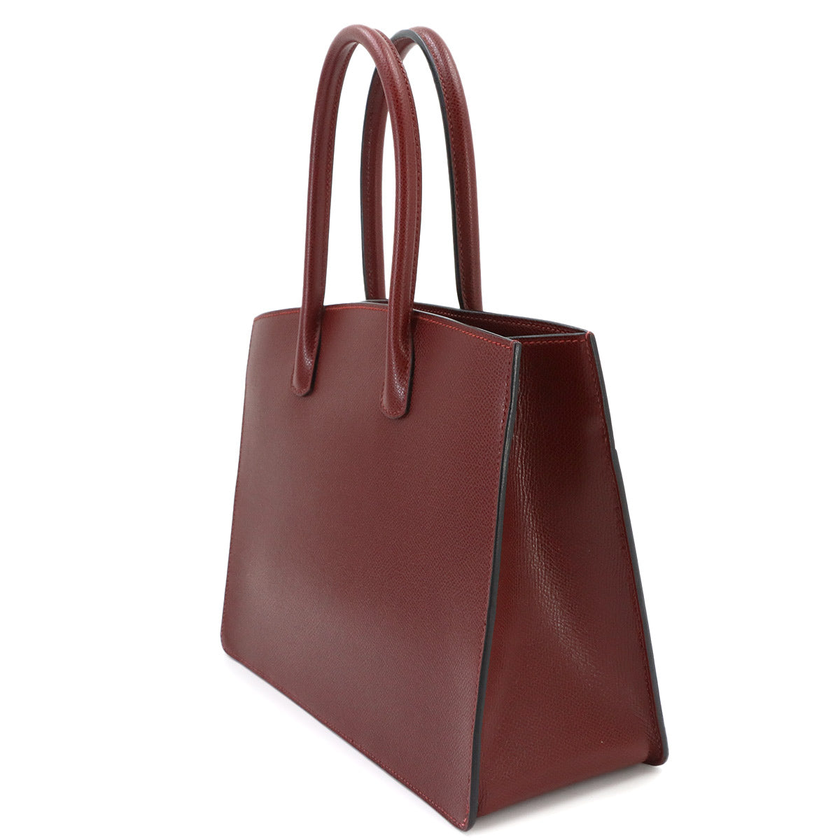 White Bass PM Tote Bag Graine lisse leather Rouge H Purse