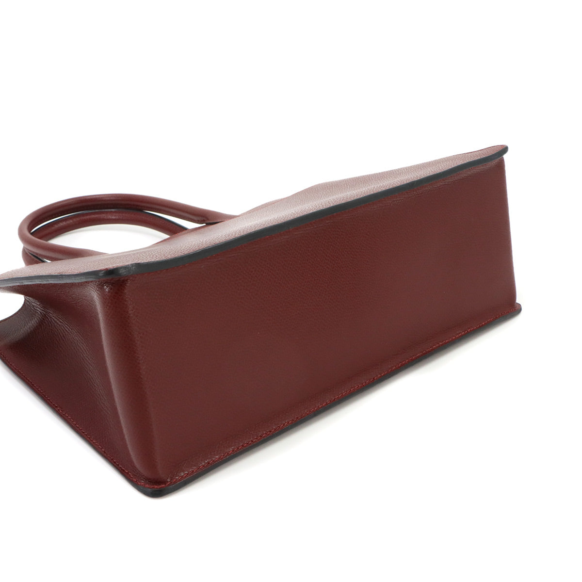 White Bass PM Tote Bag Graine lisse leather Rouge H Purse