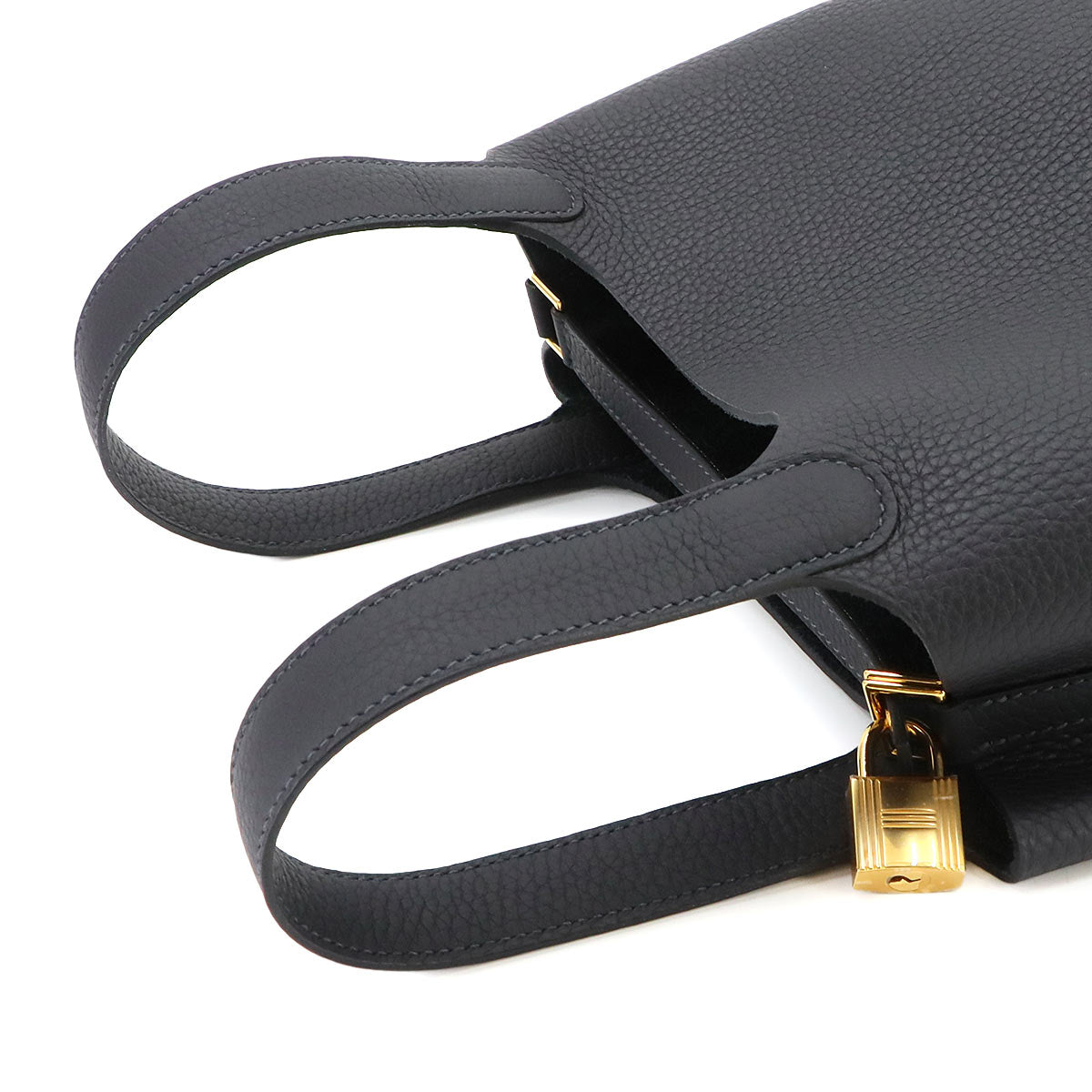Picotin Lock PM Hand Bag Taurillon Clemence Caban Purse