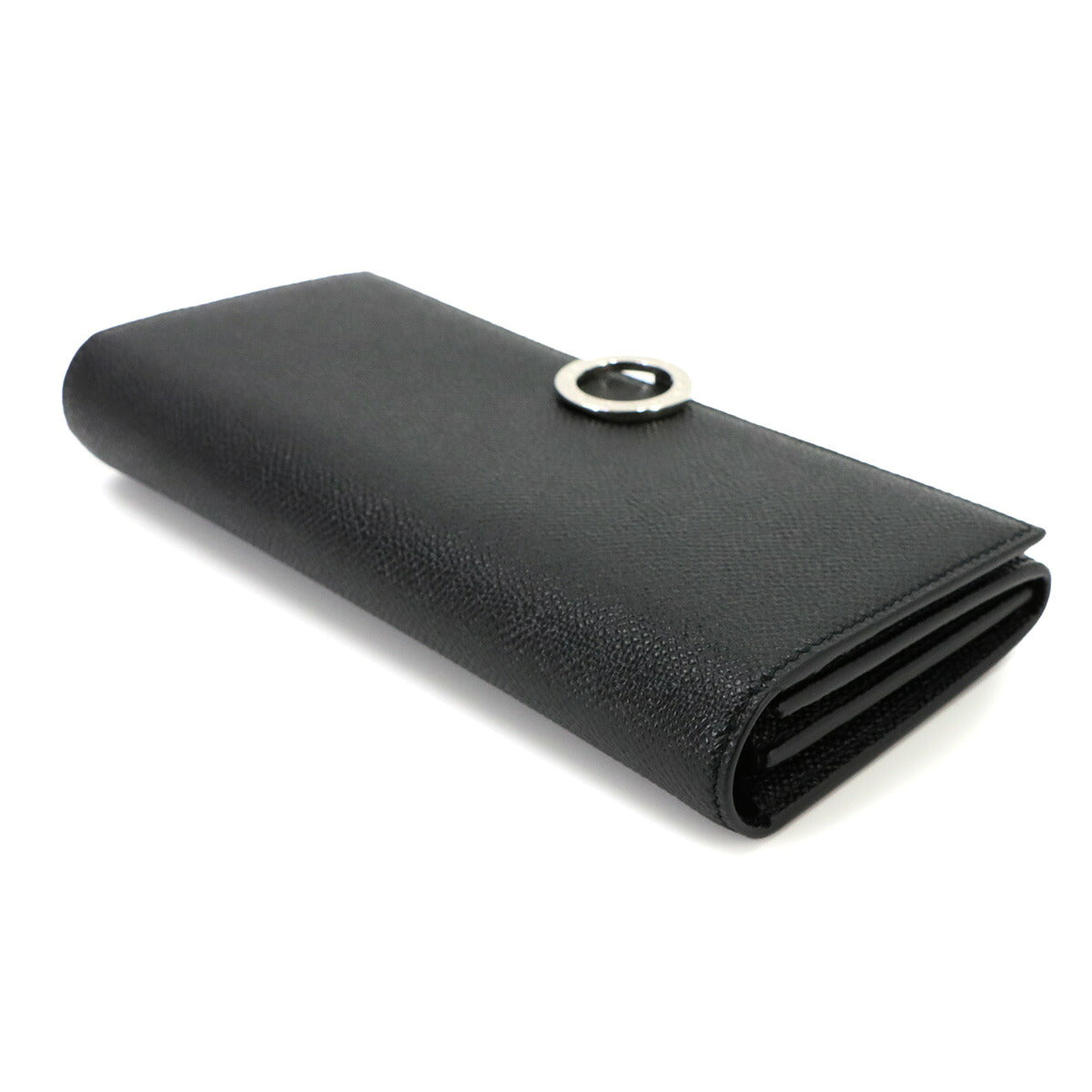 BVLGARIBVLGARI Long Wallet Leather Black 289381 Purse