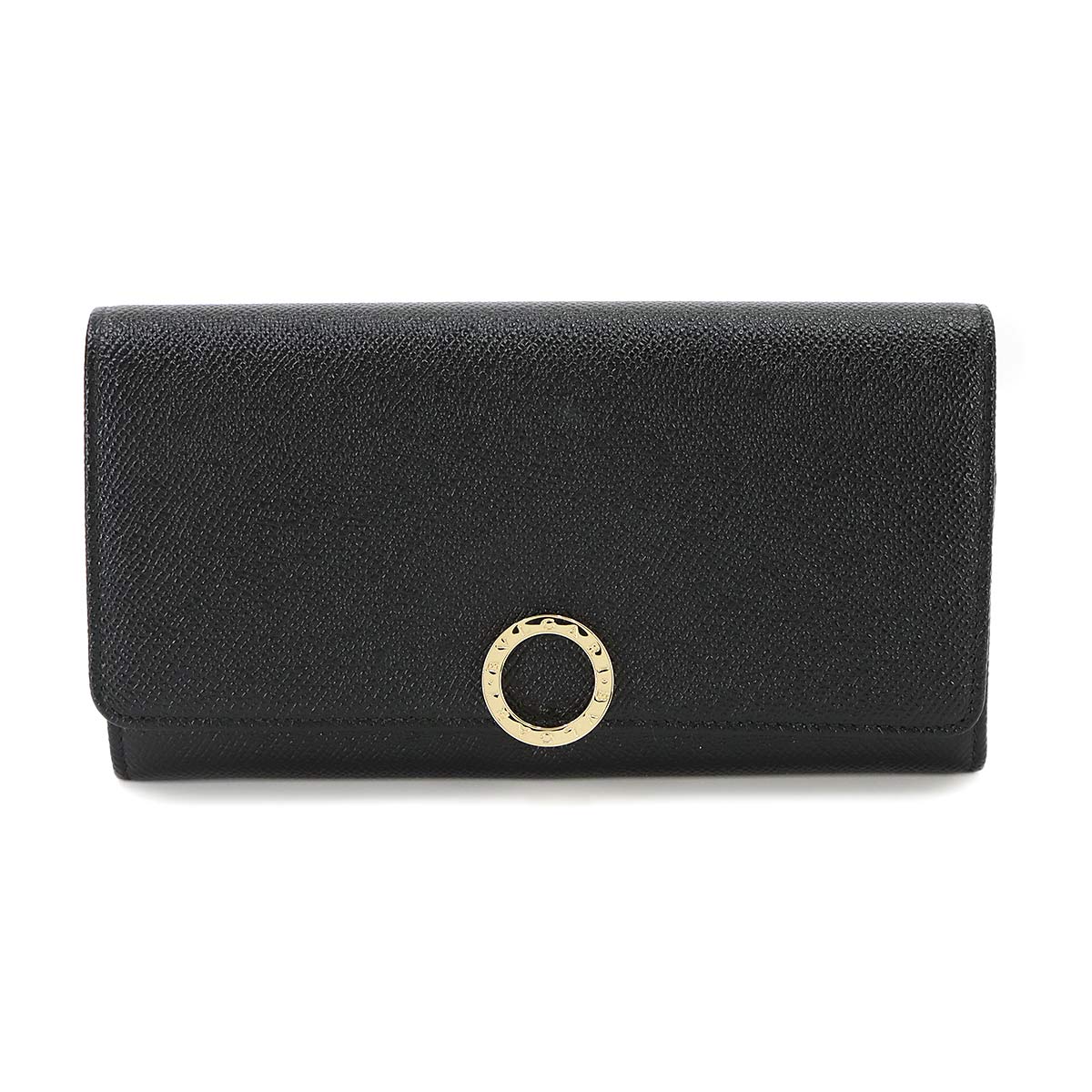 BVLGARIBVLGARI Long Wallet Leather Black 280526 Purse