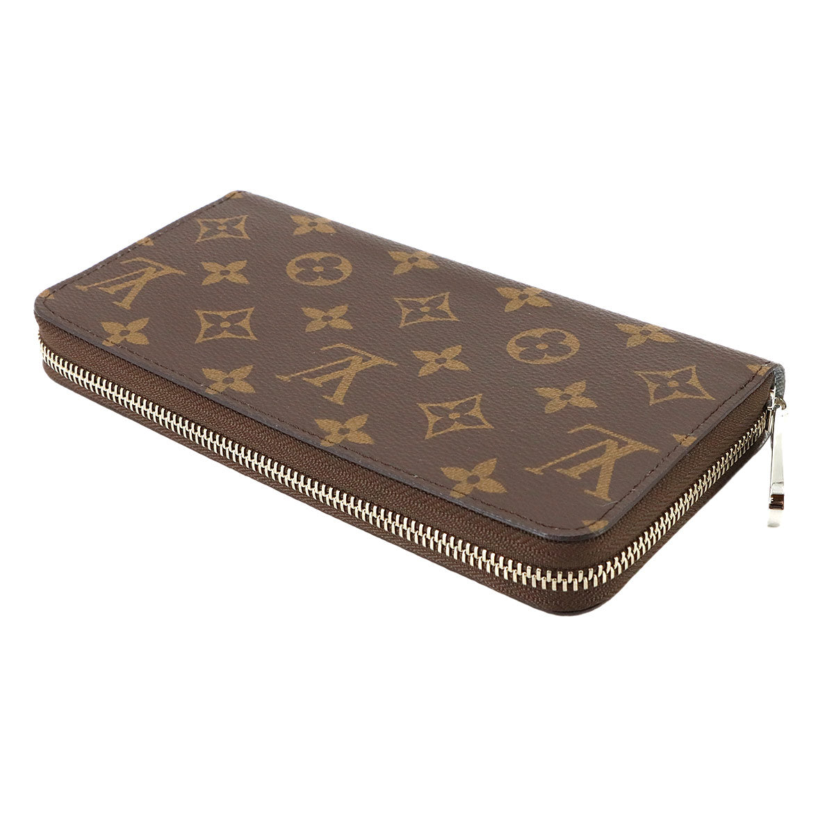 Monogram Zippy Wallet Brown Blue Washed M11776 Purse