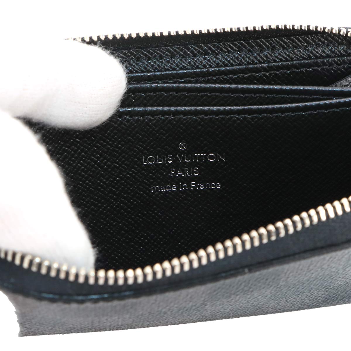 Damier Graphite Zippy Coin Purse Gray N63076