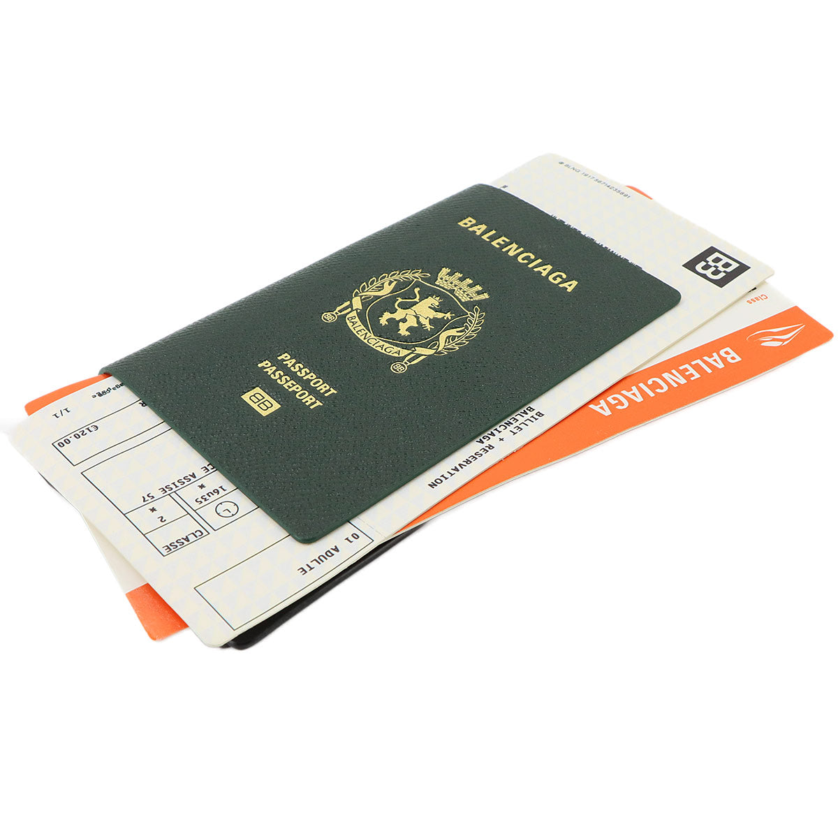 Passport Long Wallet 2Ticket Leather Green 787777