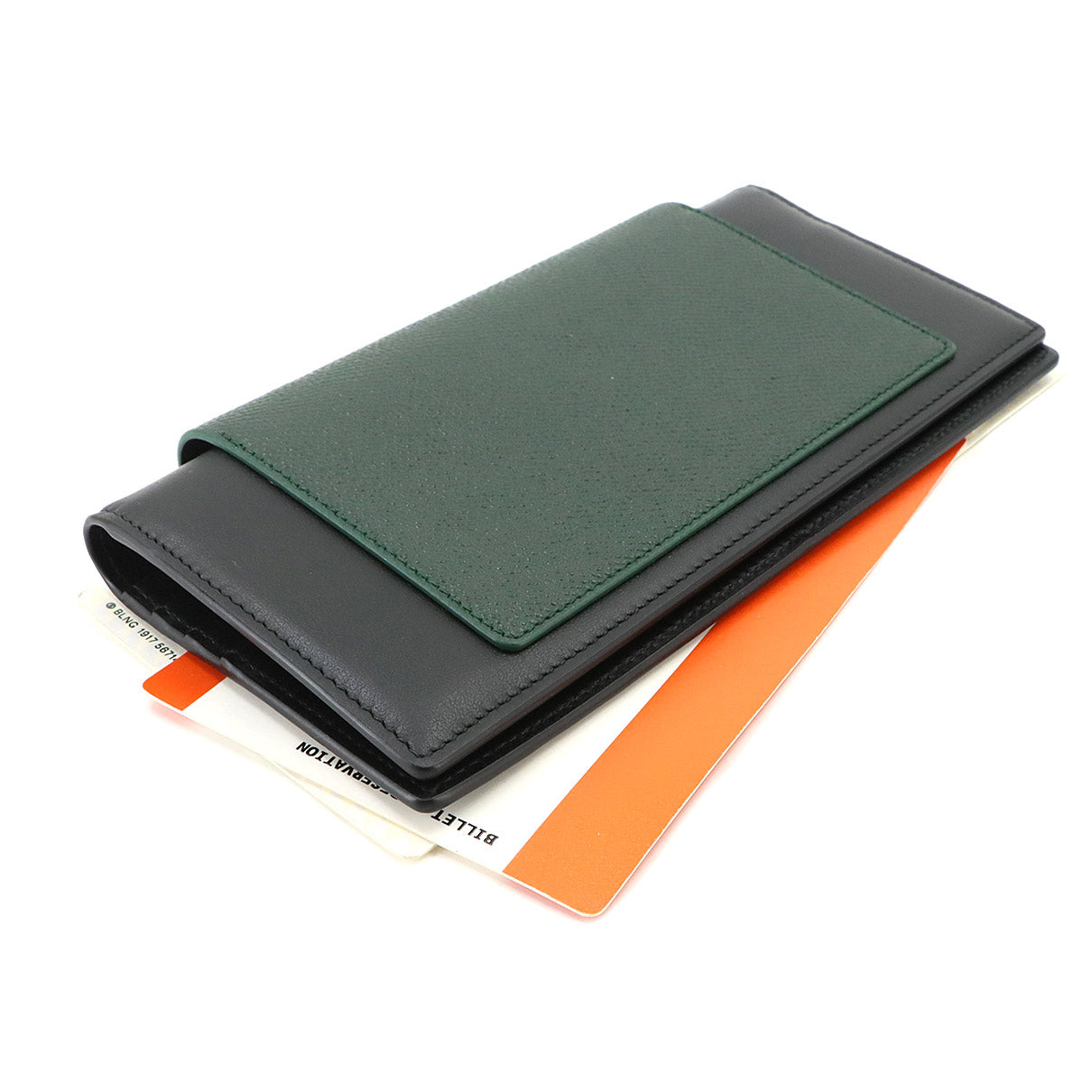 Passport Long Wallet 2Ticket Leather Green 787777