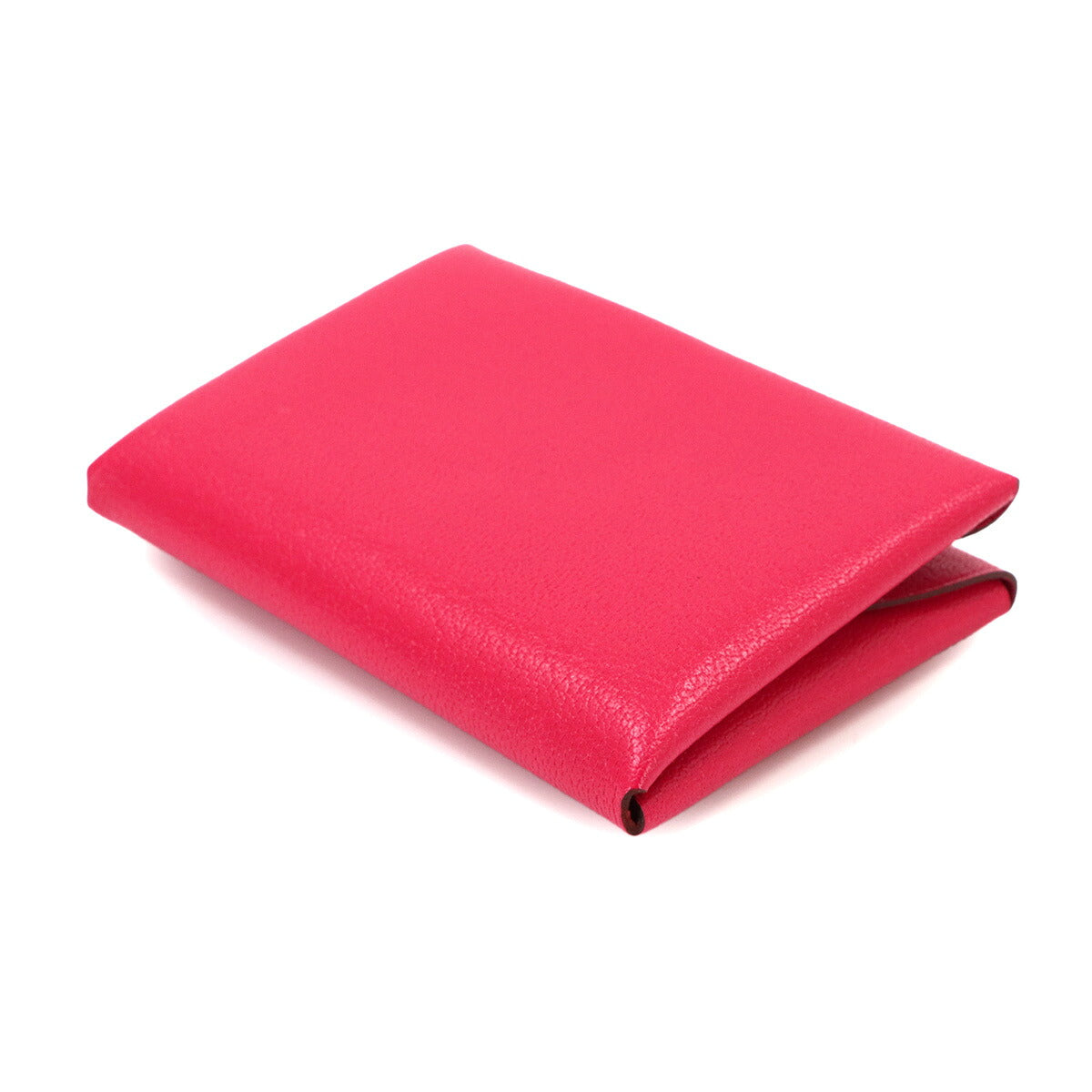 Calvi Duo Card Case Chevre Chamkila Rose Extreme