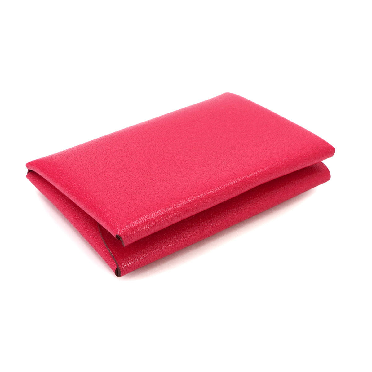Calvi Duo Card Case Chevre Chamkila Rose Extreme