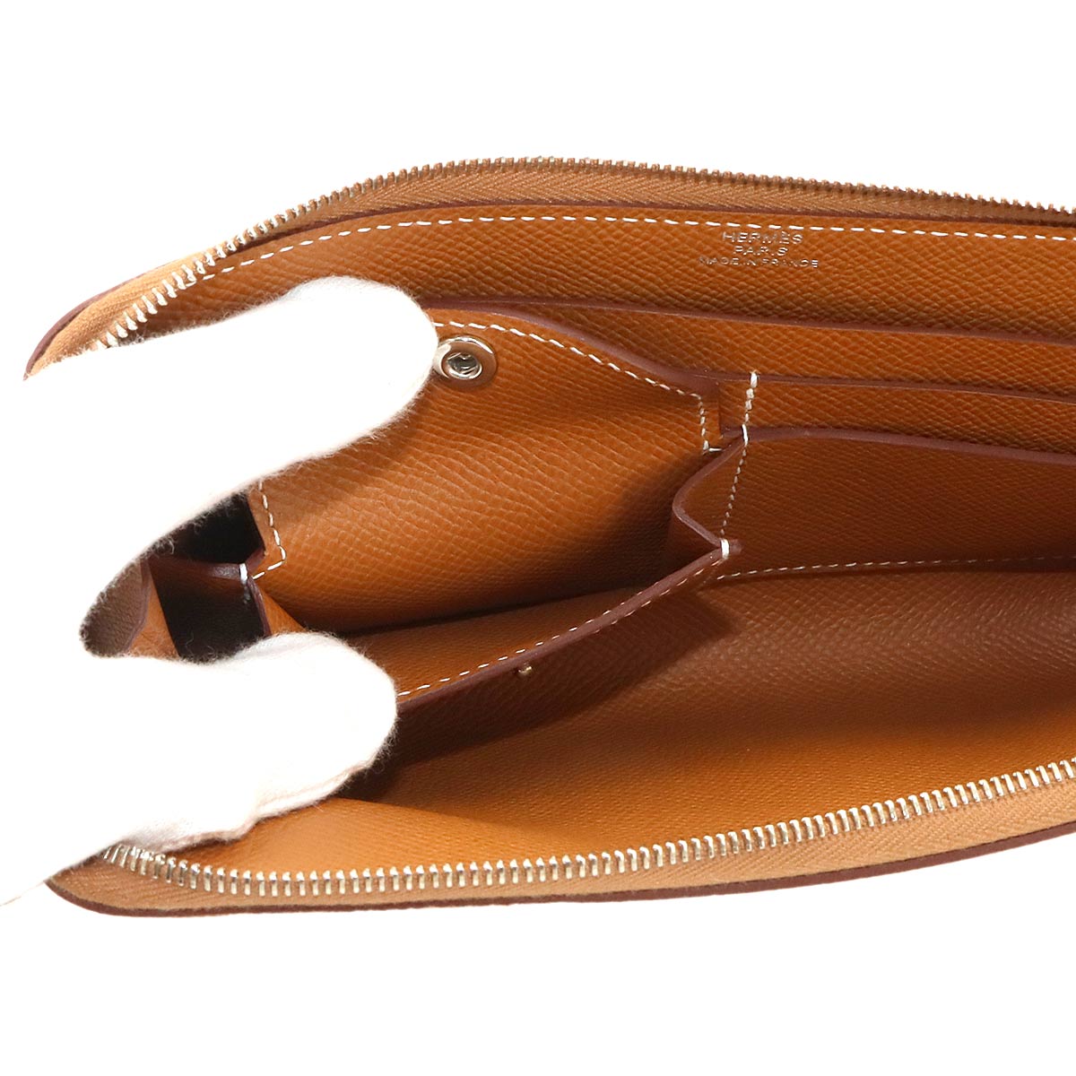 Macaron To Go Shoulder Long Wallet Epsom Gold Purse