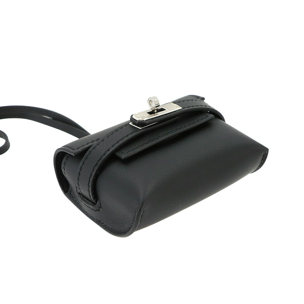 Kelly Festival Bag Charm Veau Swift Black