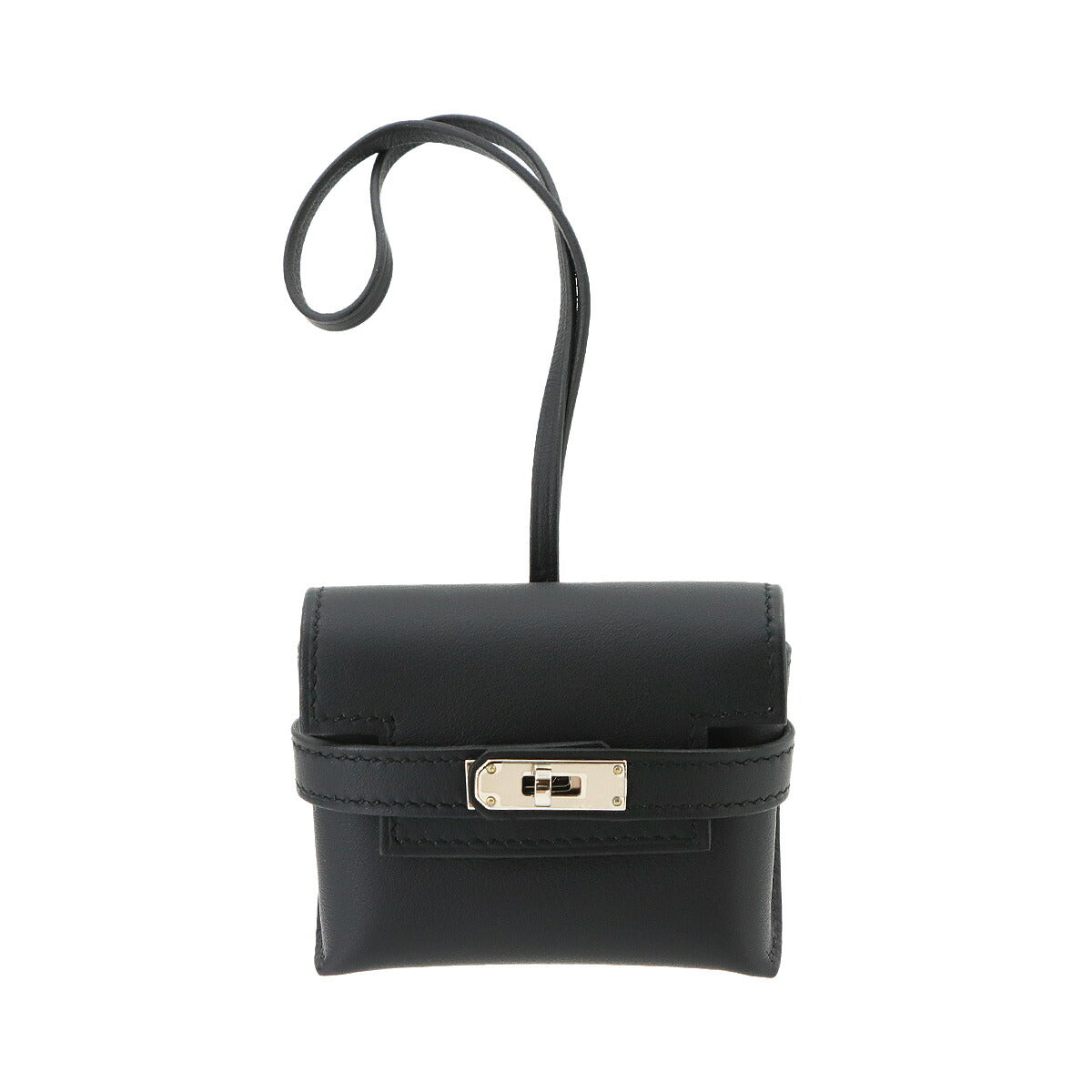 Kelly Festival Bag Charm Veau Swift Black