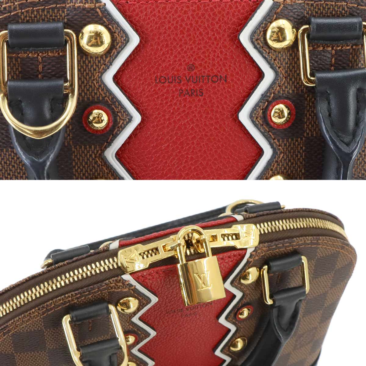 Damier Karakoram Alma BB Hand Shoulder Bag Ebene N40046