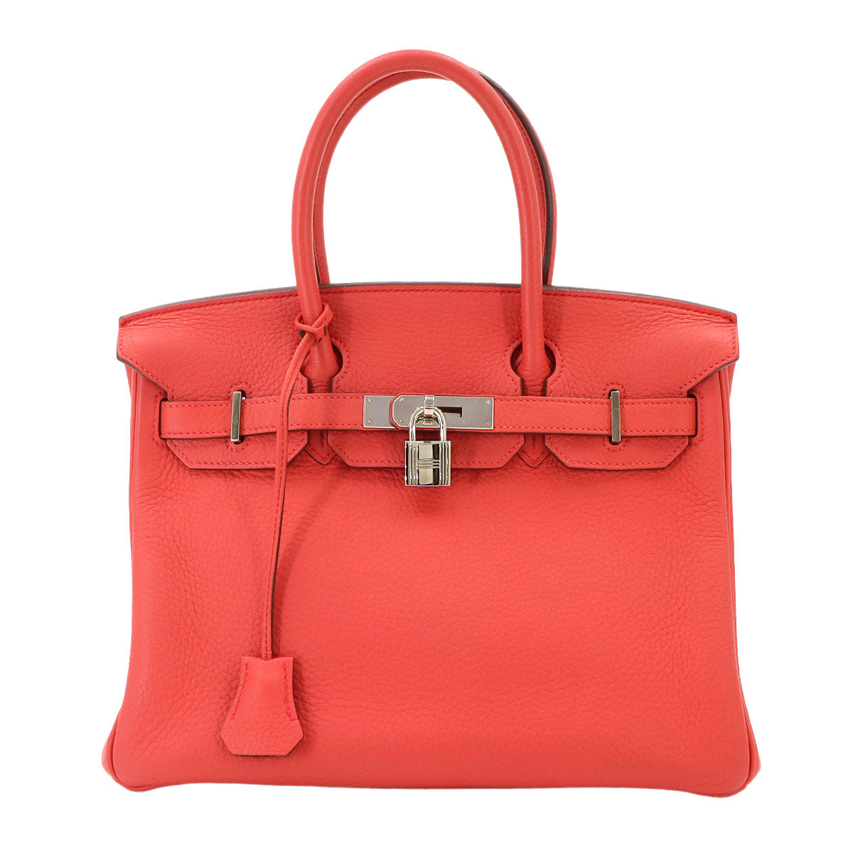 Birkin 30 Hand Bag Taurillon Clemence Bougainvillier Purse