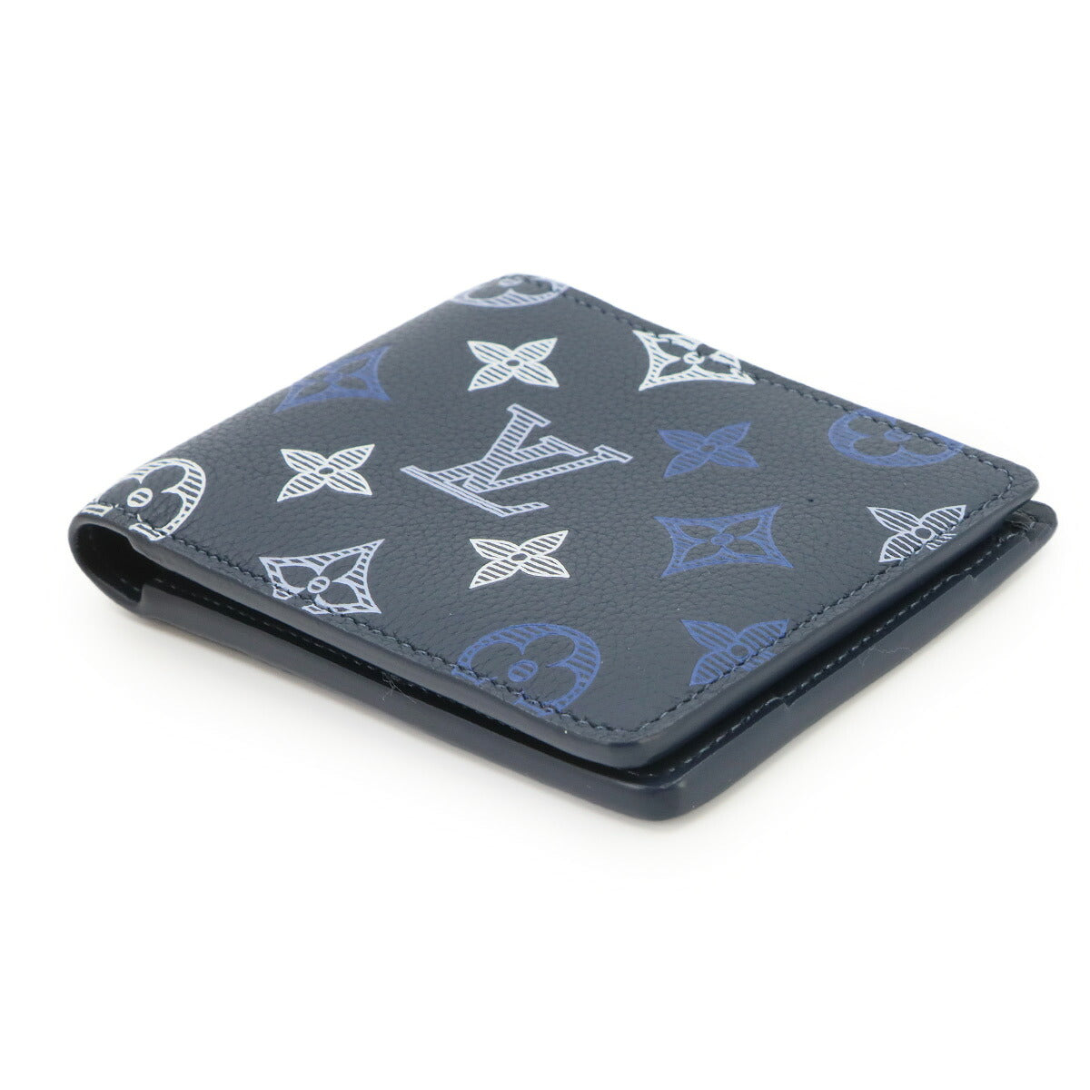 Monogram Shadow Multipie Wallet Navy Blue M29137 Purse
