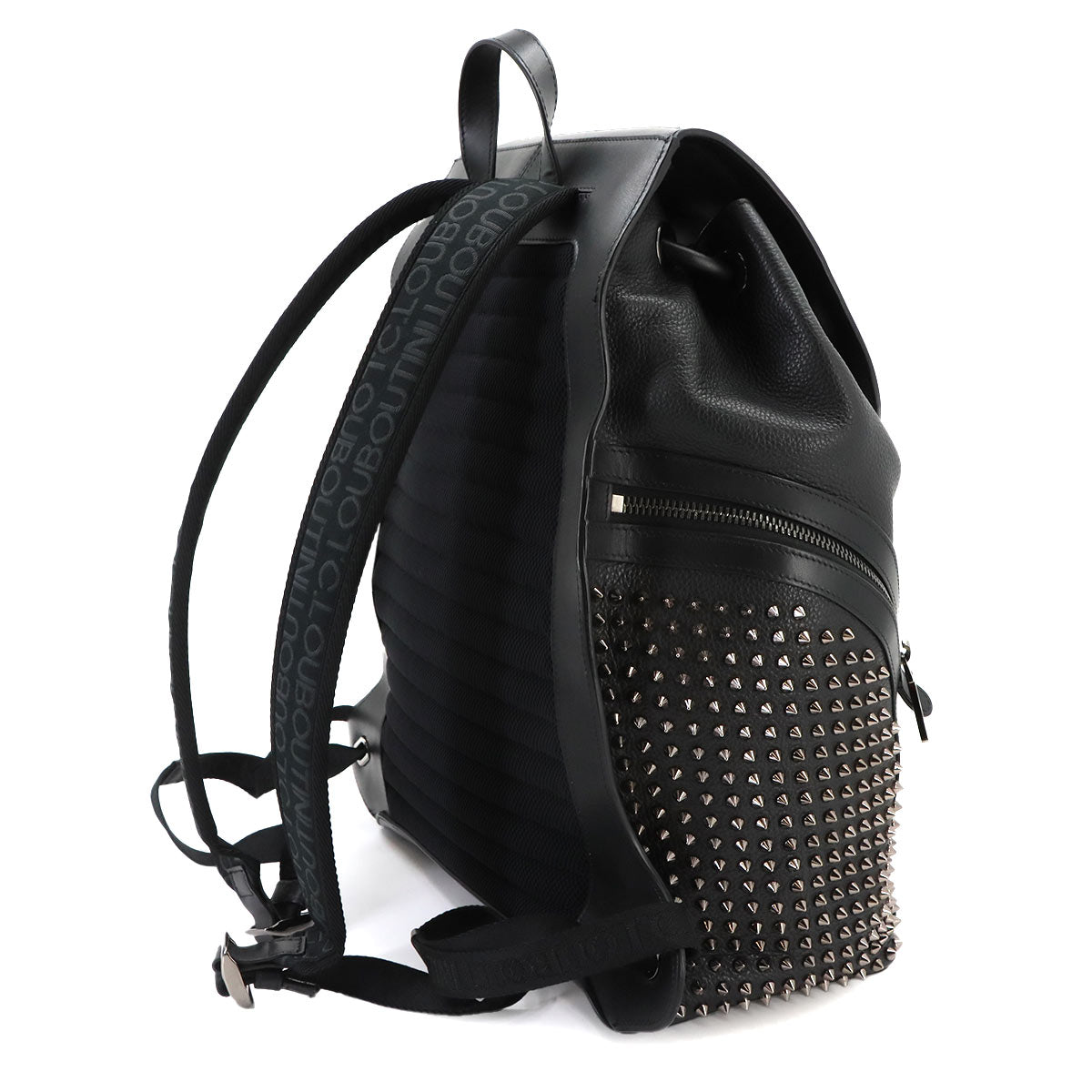 Explora funk Backpack Leather Canvas Black Red