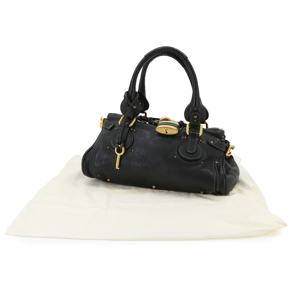 Paddington Hand Bag Leather Black 7ESA02-7E422 Purse