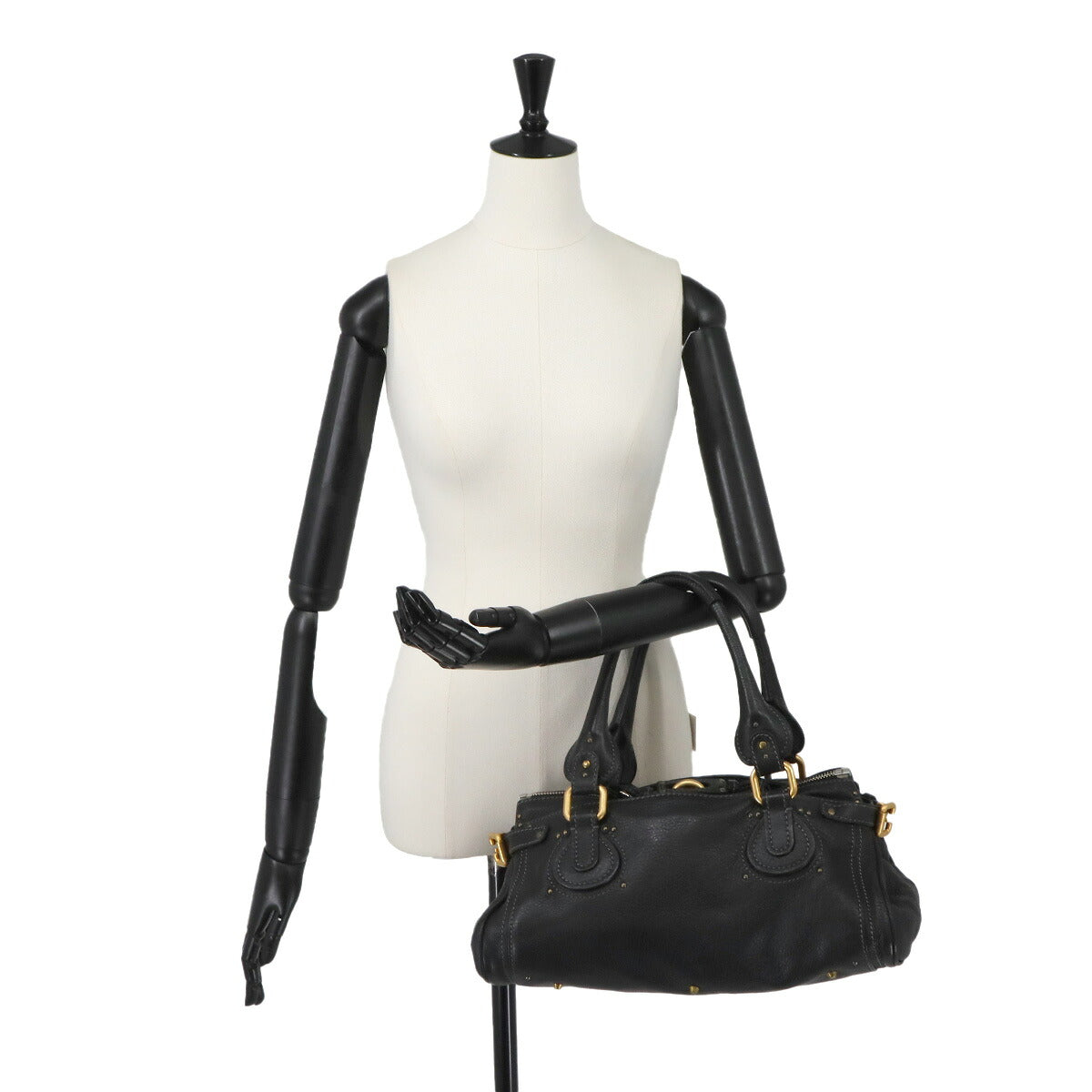 Paddington Hand Bag Leather Black 7ESA02-7E422 Purse