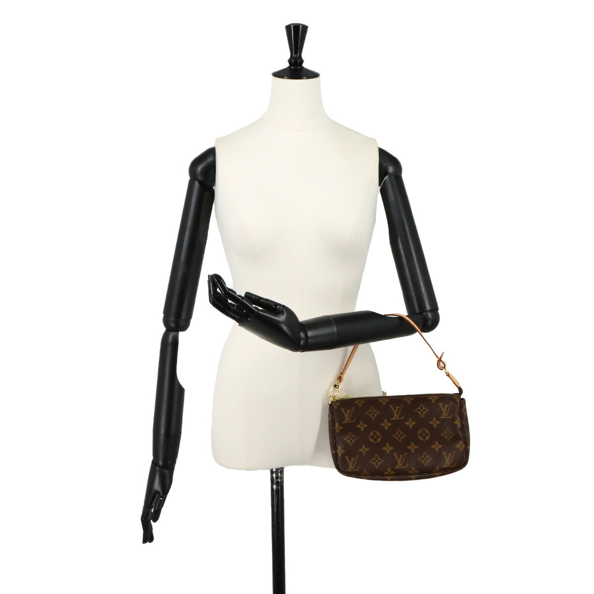 Monogram Pochette Accessoires Hand Bag Pouch Brown M51980