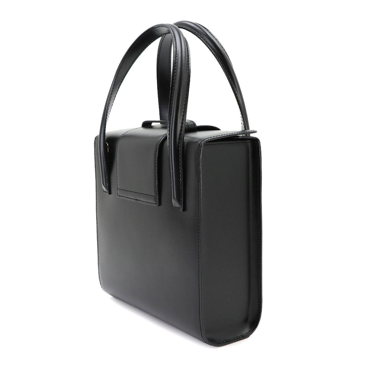 Panthere Hand Bag Leather Black Purse