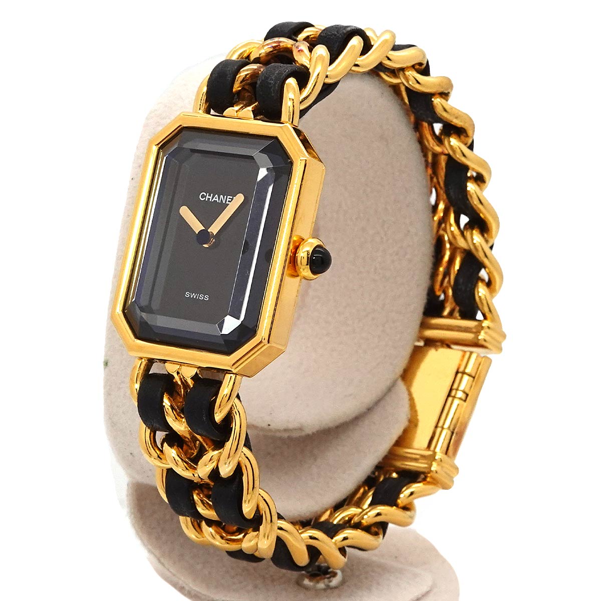 Premiere Size S H0001 Vintage Quartz Black Dial Ladies Watch